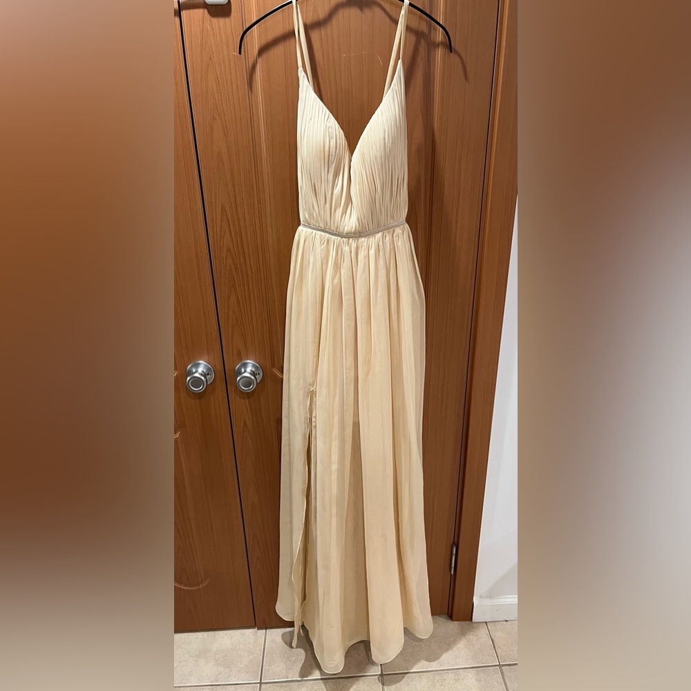 Celeb cream dress